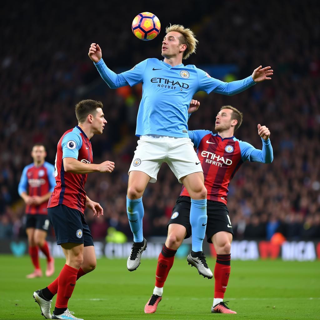 Haaland playing for Manchester City