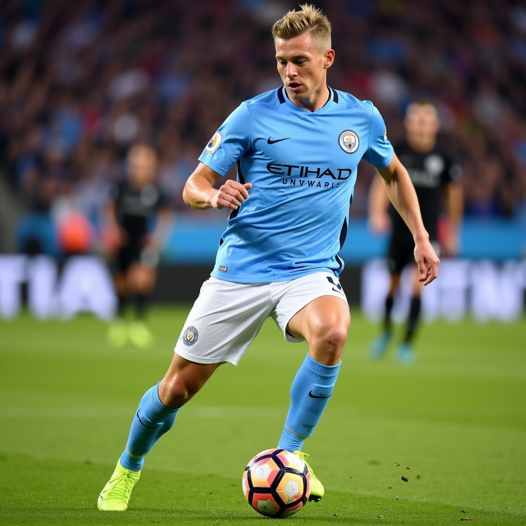 Haaland in the blue of Manchester City