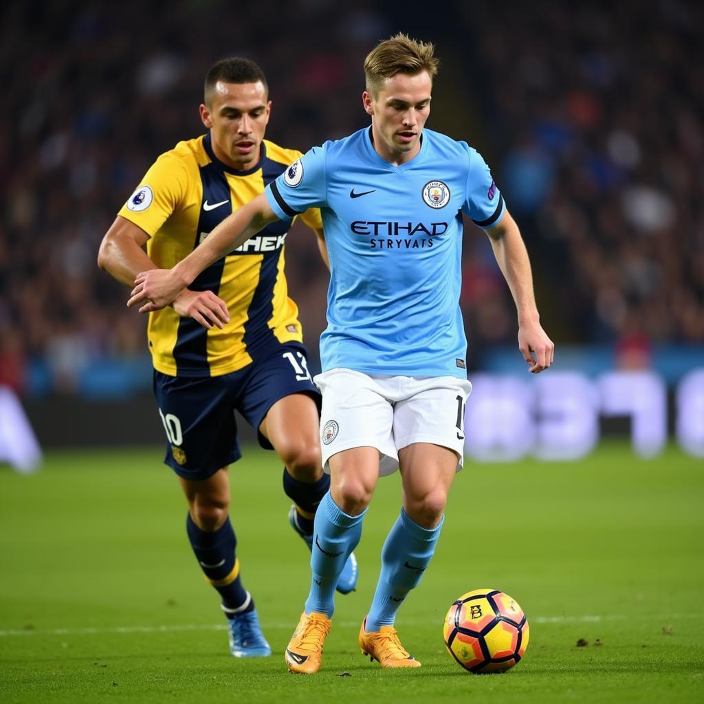 Haaland playing for Manchester City