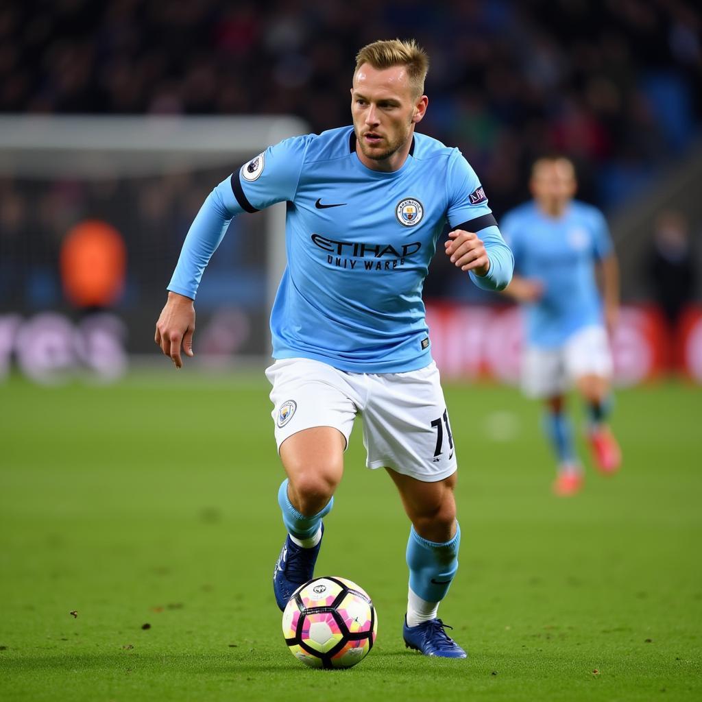 Haaland in action for Manchester City