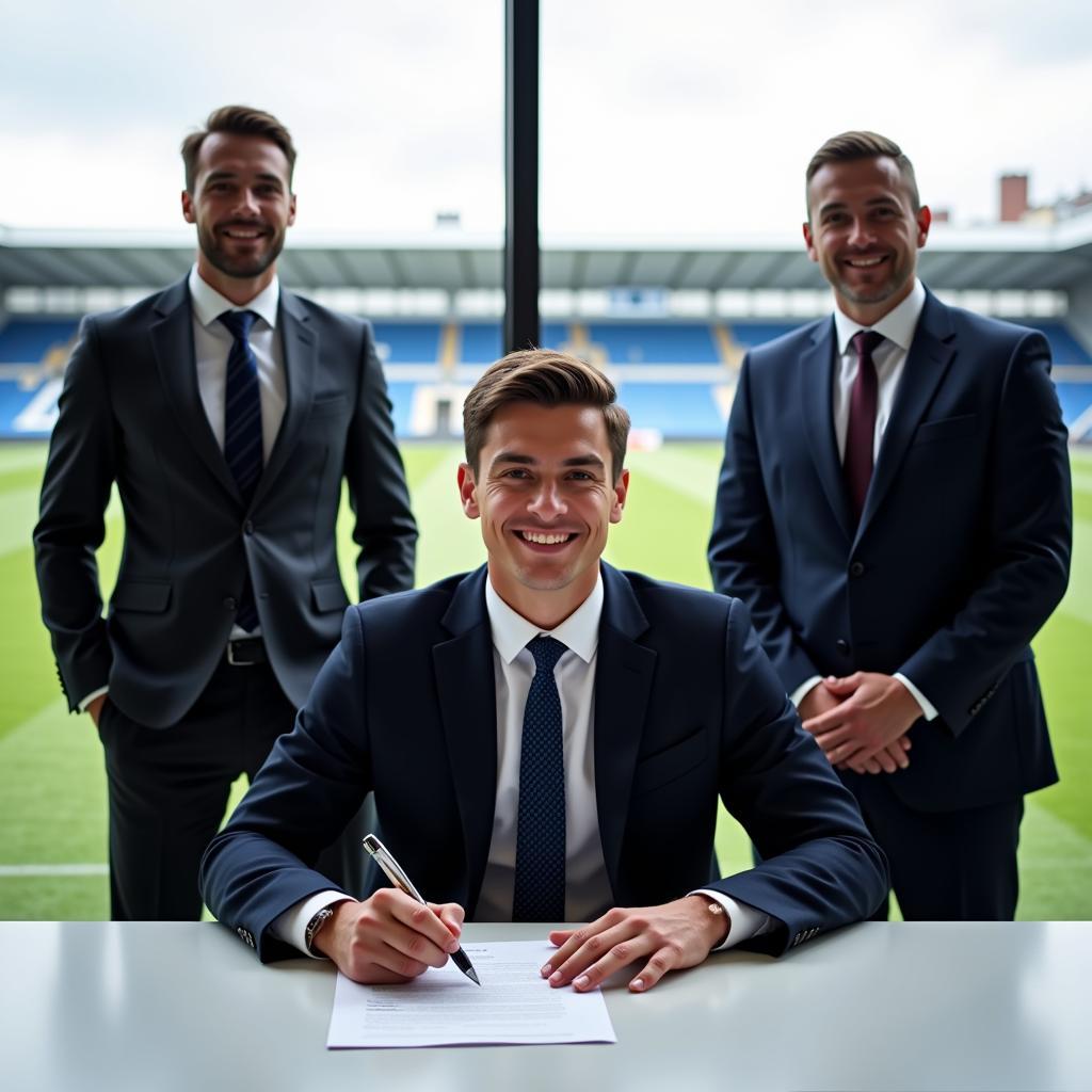 Haaland signing Manchester City contract