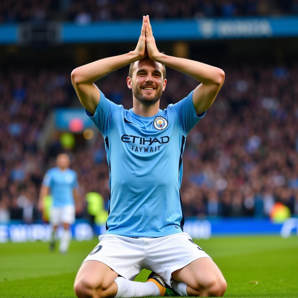 Haaland scoring for Manchester City