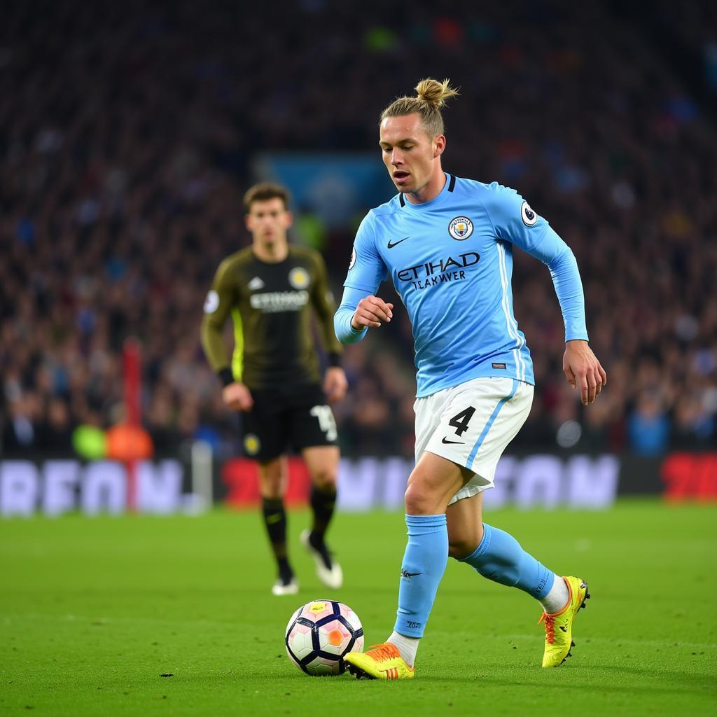 Haaland scores for Manchester City.