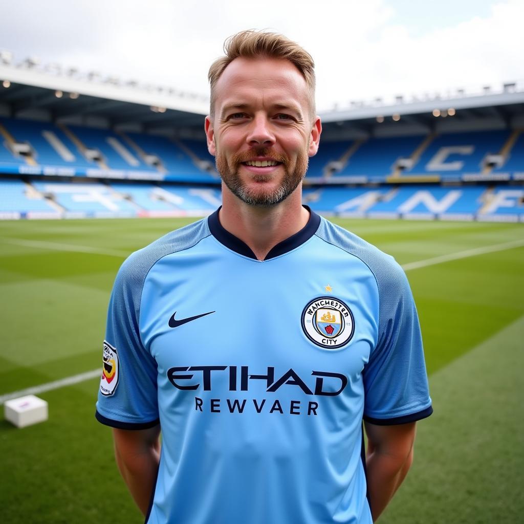 Haaland in Manchester City Jersey