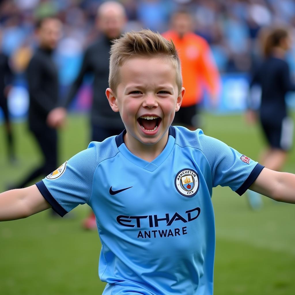 Kids Haaland Manchester City Jersey