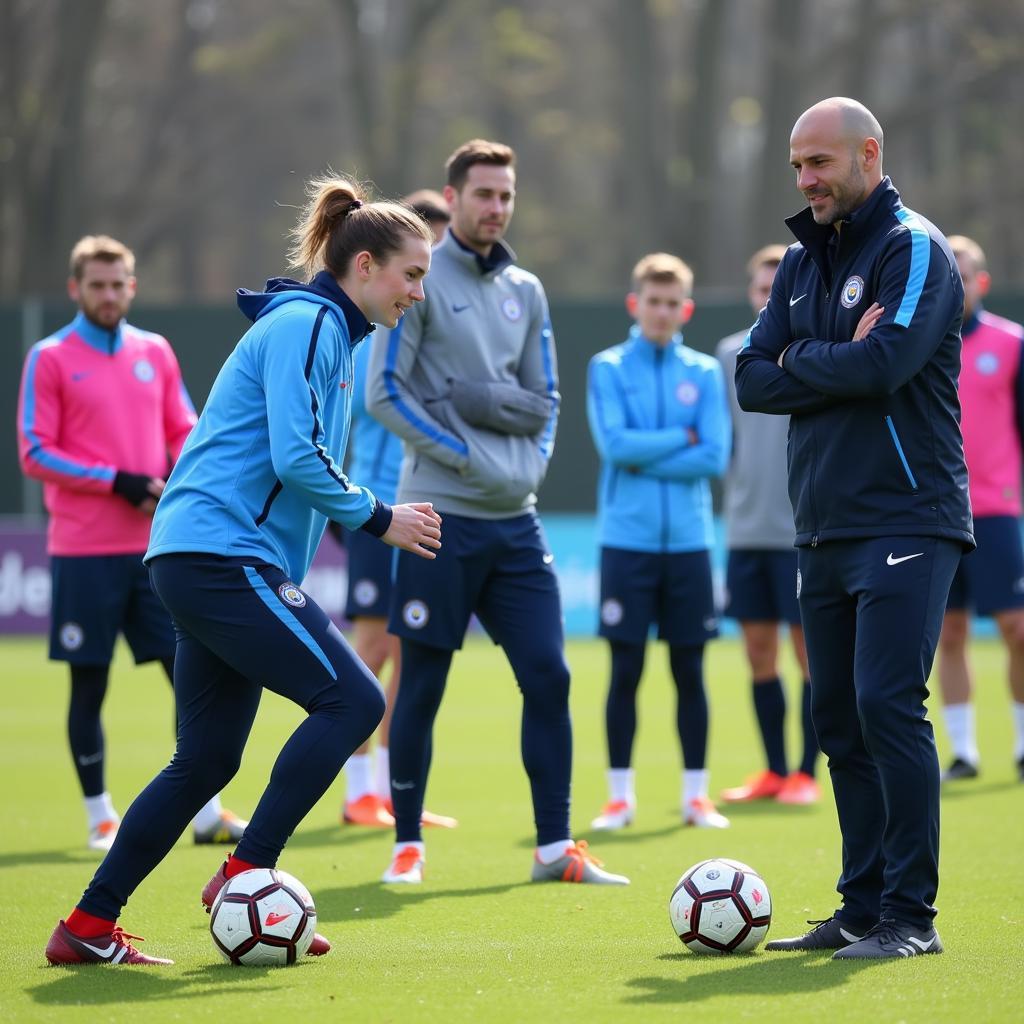 Haaland trains with Manchester City teammates