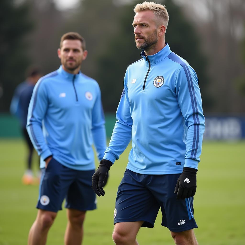 Haaland trains with Manchester City teammates