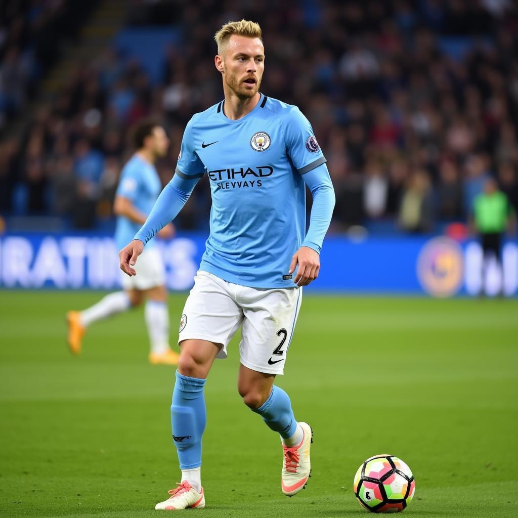 Erling Haaland in Manchester City Uniform