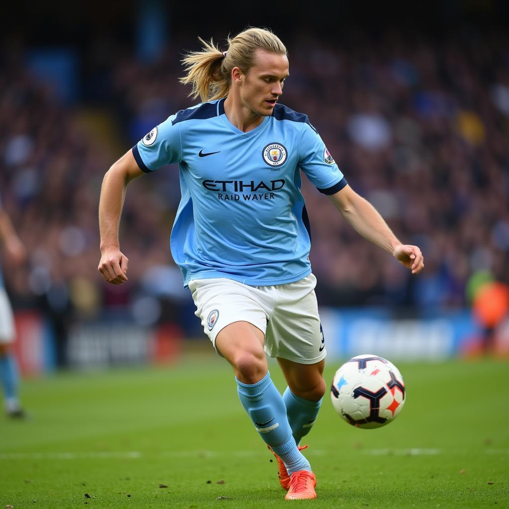 Haaland in Action for Manchester City