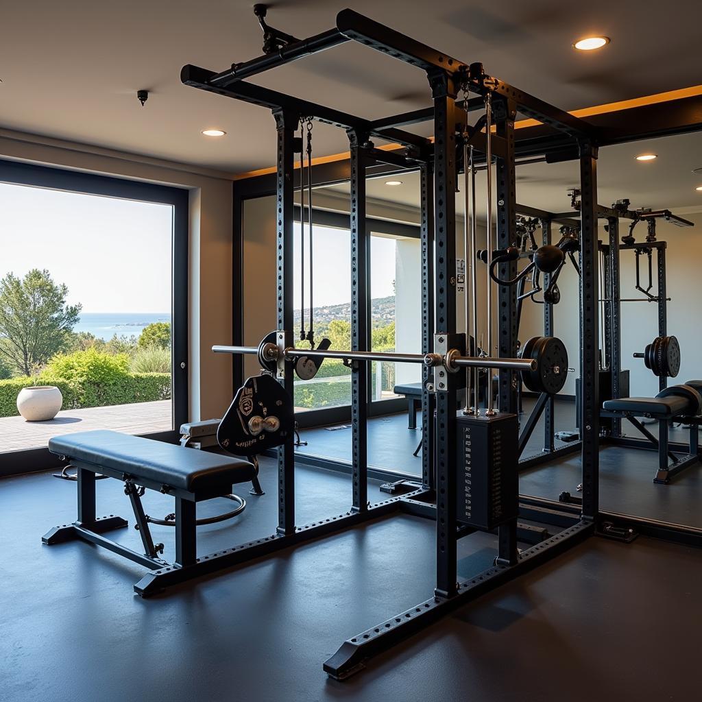 Erling Haaland's Home Gym in Marbella