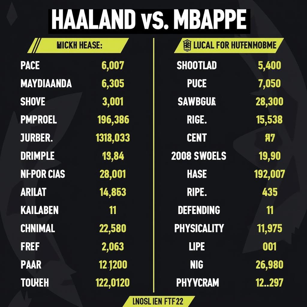 Haaland and Mbappe FIFA 22 Player Ratings