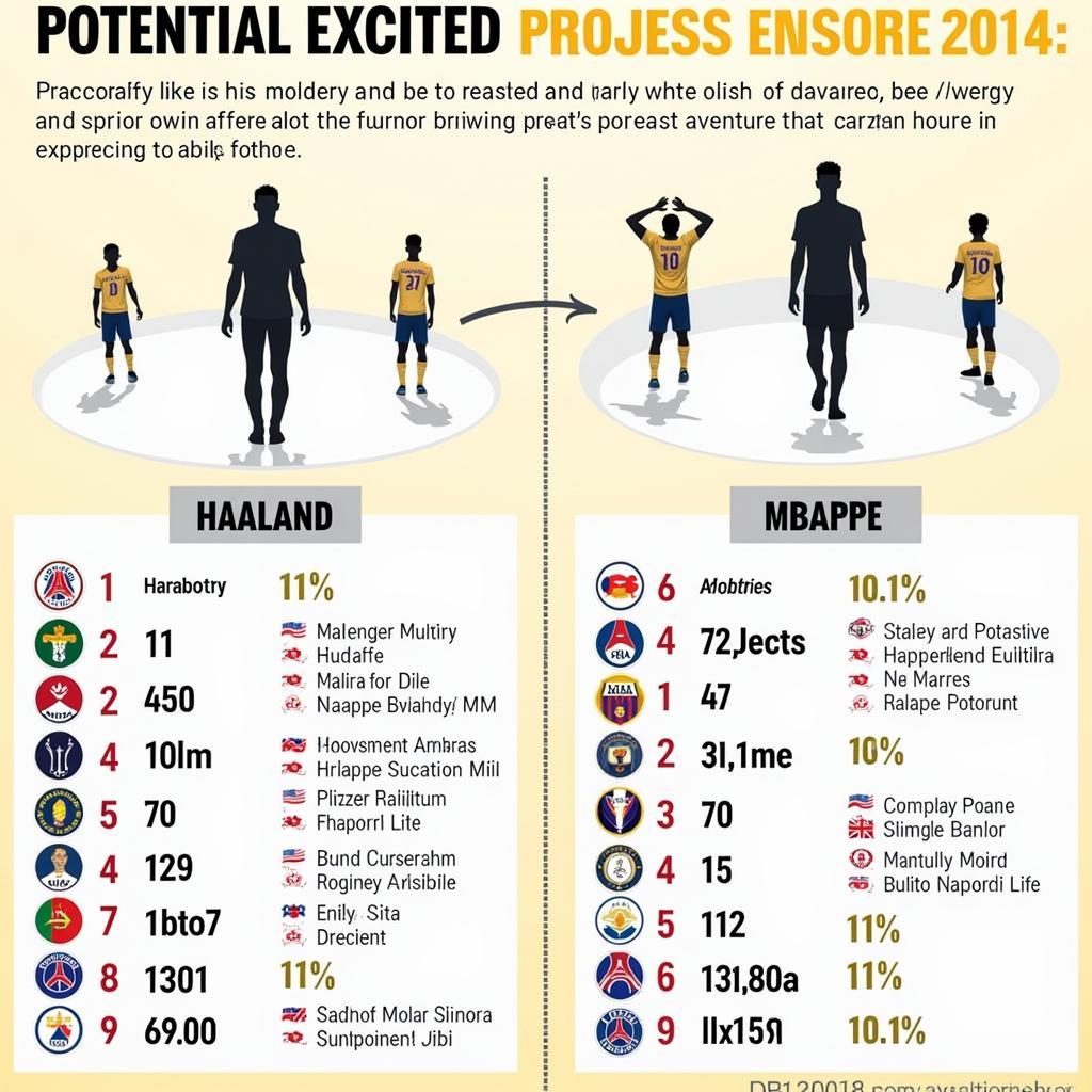 Haaland and Mbappe Future Projections