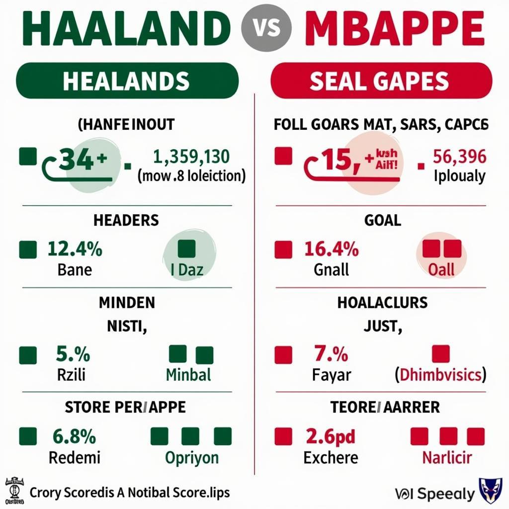 Haaland and Mbappe Goal Scoring Comparison