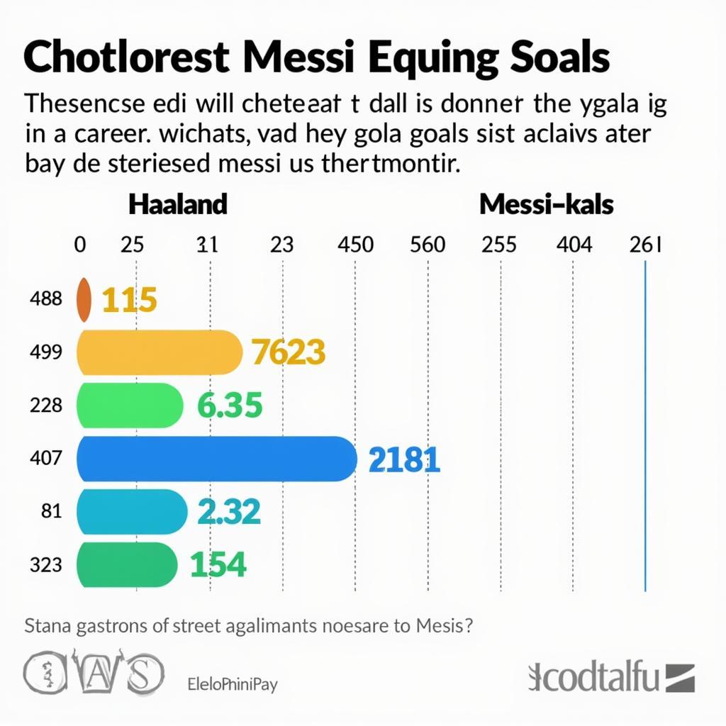 Haaland and Messi Goals Comparison