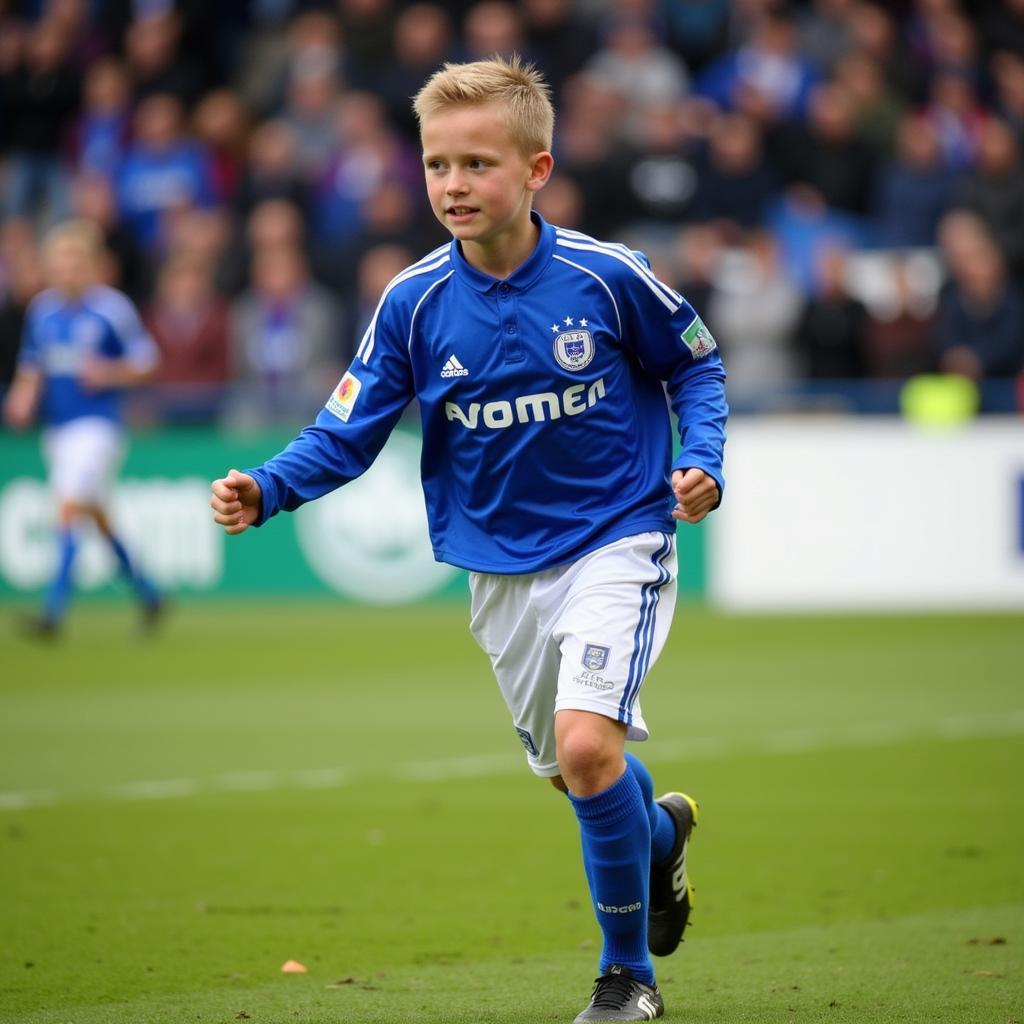 Haaland in Molde FK jersey