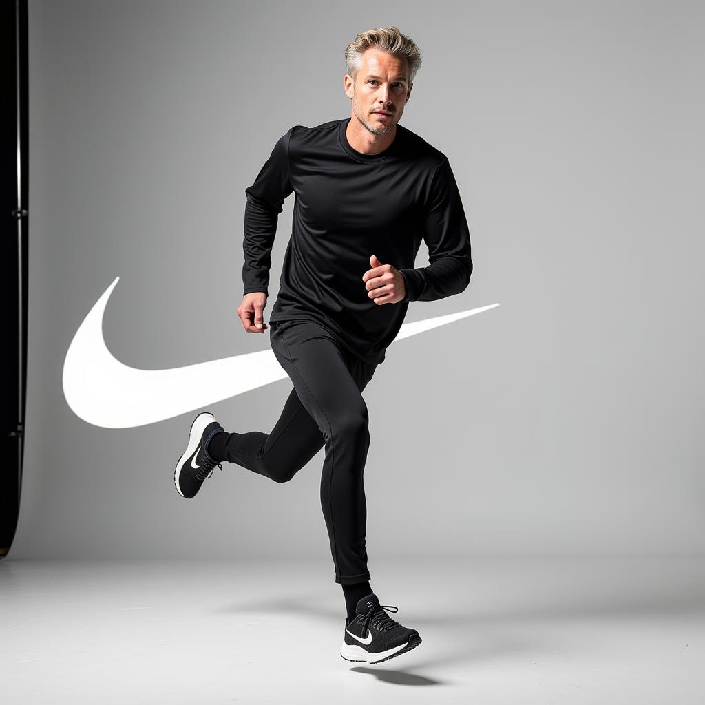 Erling Haaland in a Nike photoshoot