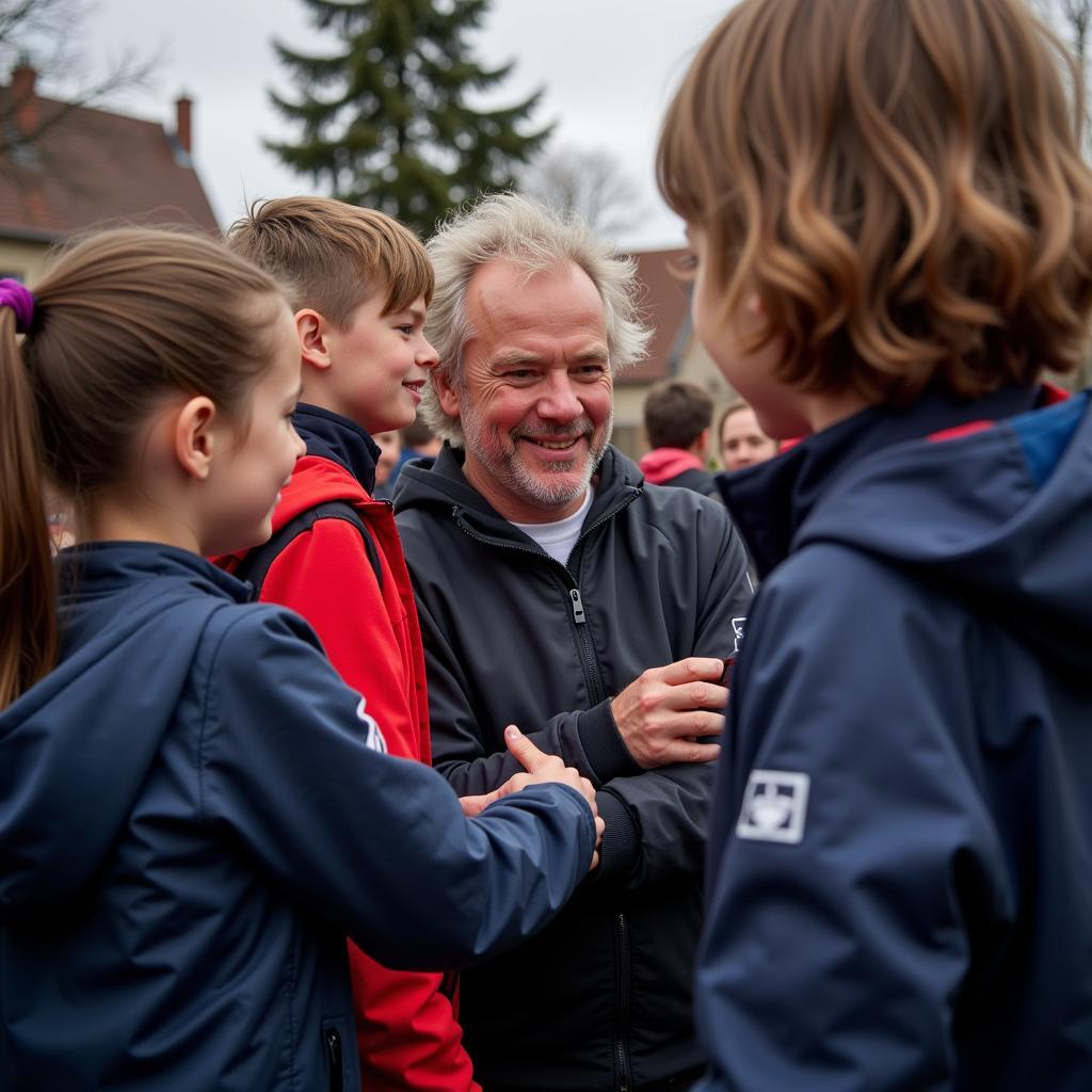 Haaland with Young Norwegian Fans