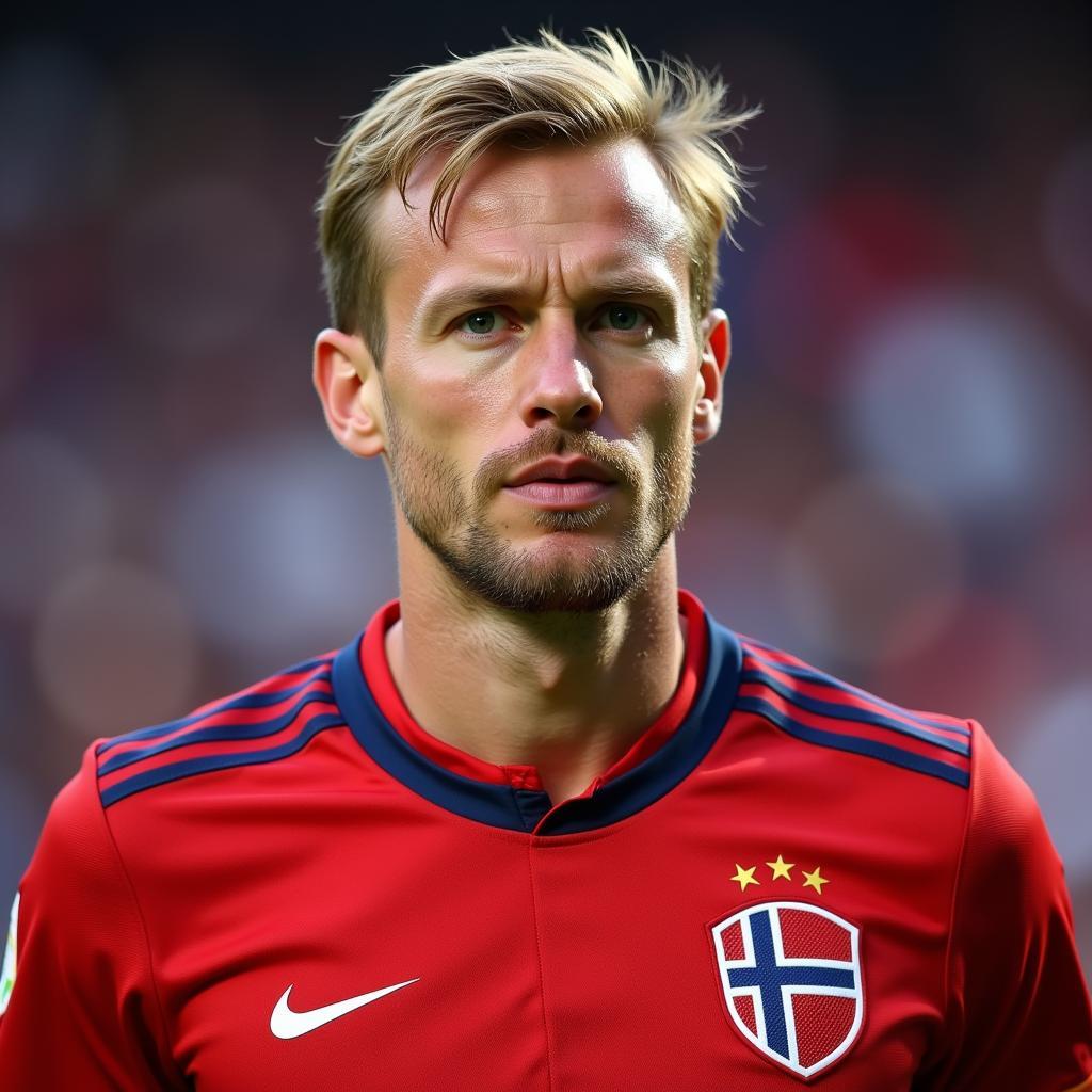 Erling Haaland in Norway National Team Jersey