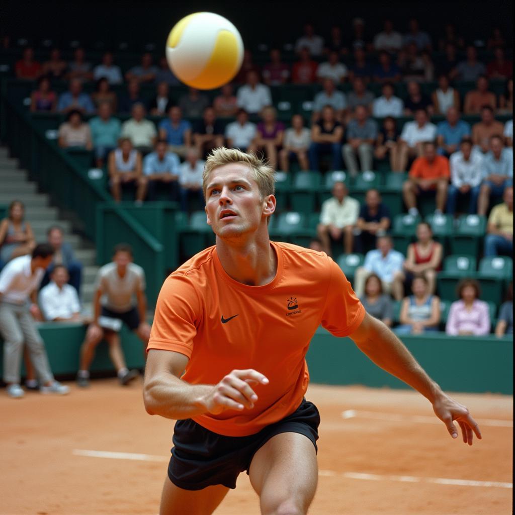 Erling Haaland Executing a Perfect Volley