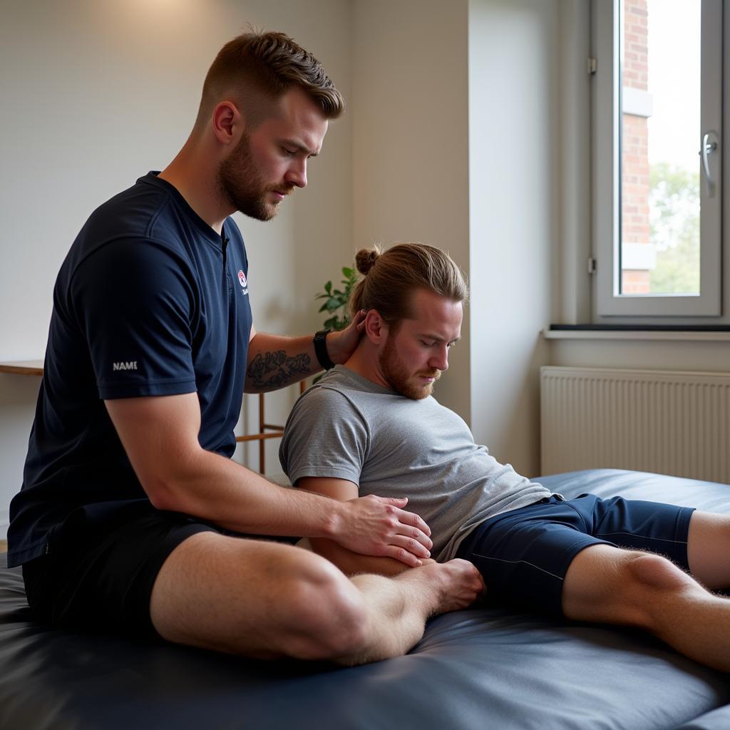 Haaland Undergoing Physiotherapy