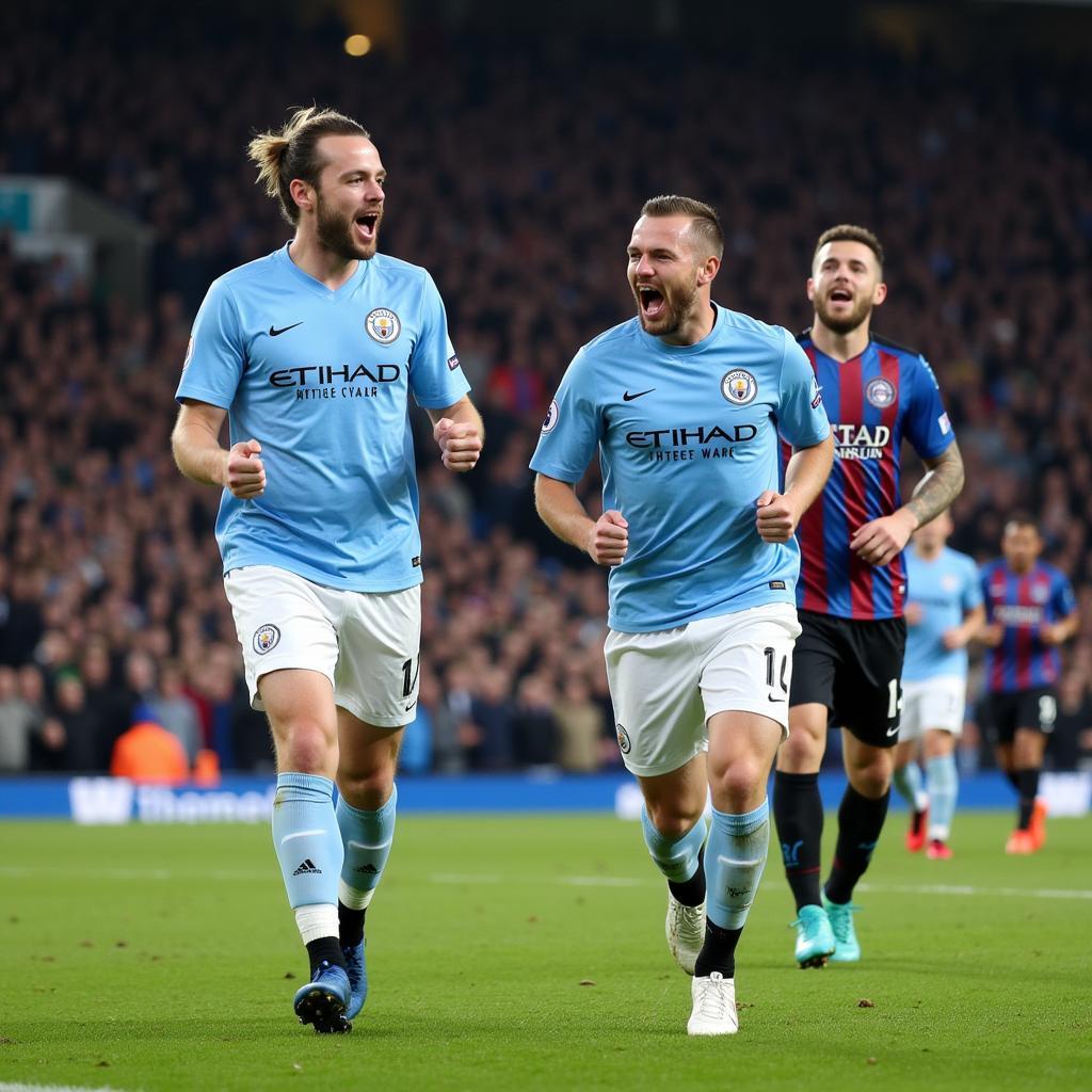 Haaland Celebrating a Premier League Goal