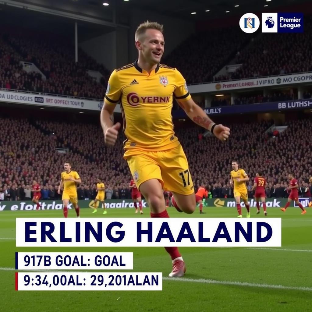 Erling Haaland chasing Premier League records