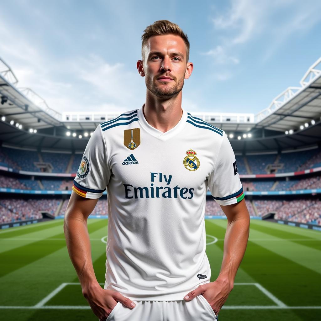 Haaland in Real Madrid Kit