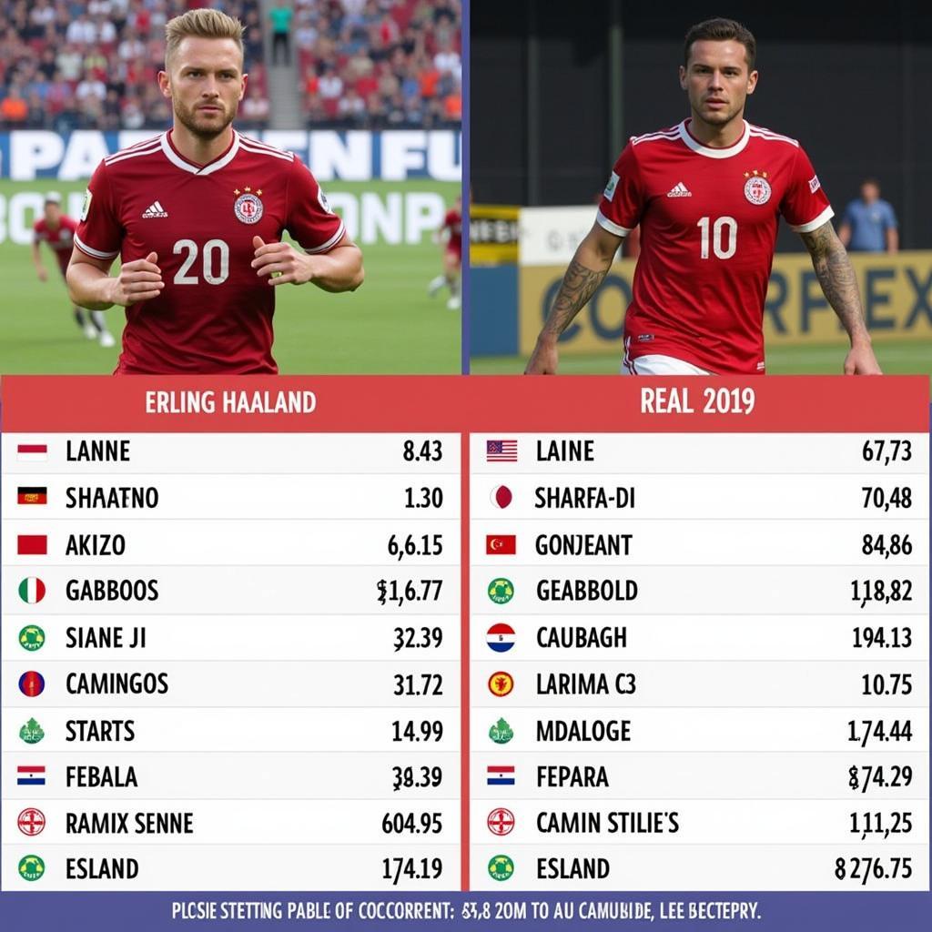 Haaland Real-World Performance vs. PES 2019