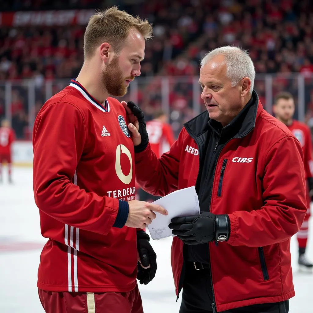 Erling Haaland receiving medical attention on the field