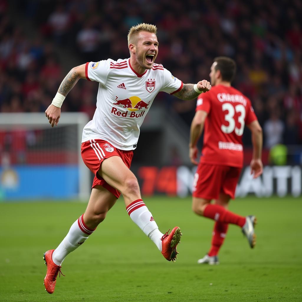 Haaland Scores a Stunning Goal for Red Bull Salzburg