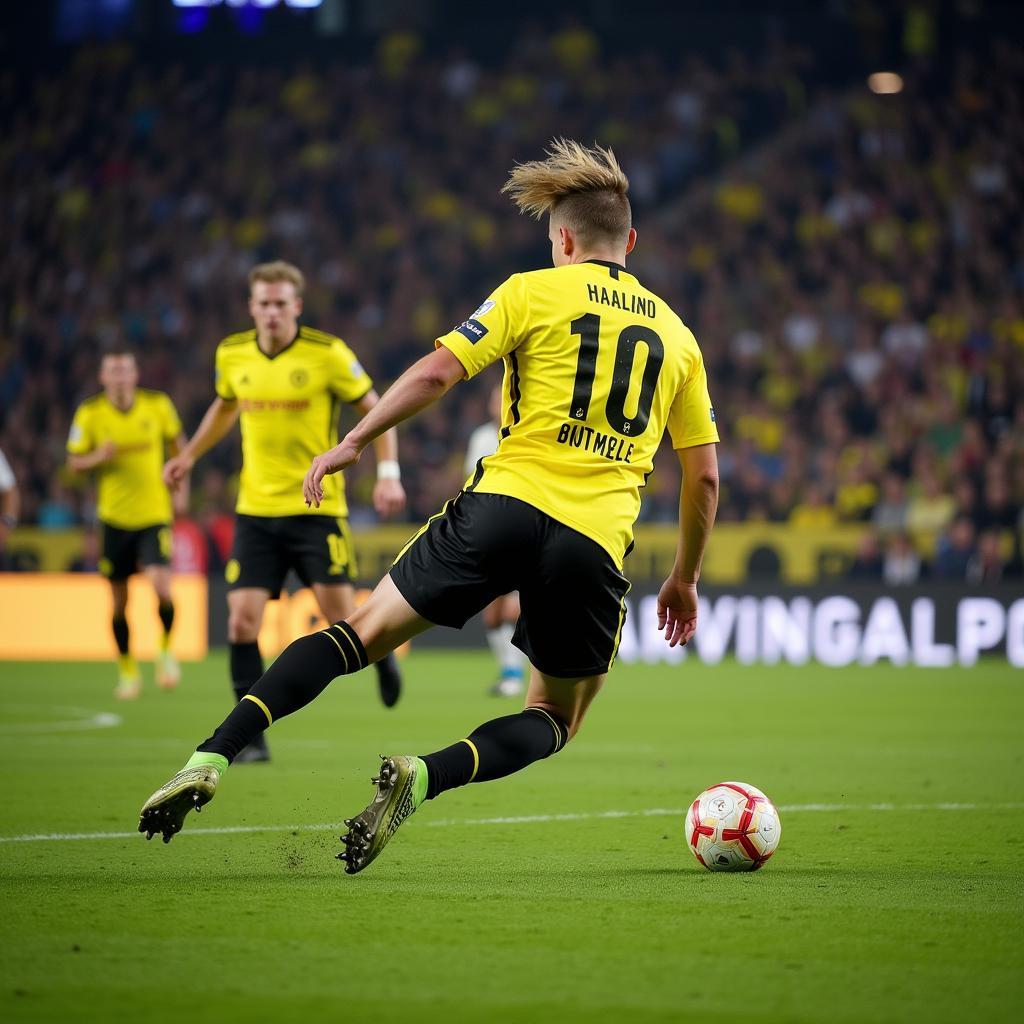 Haaland Scoring for Borussia Dortmund