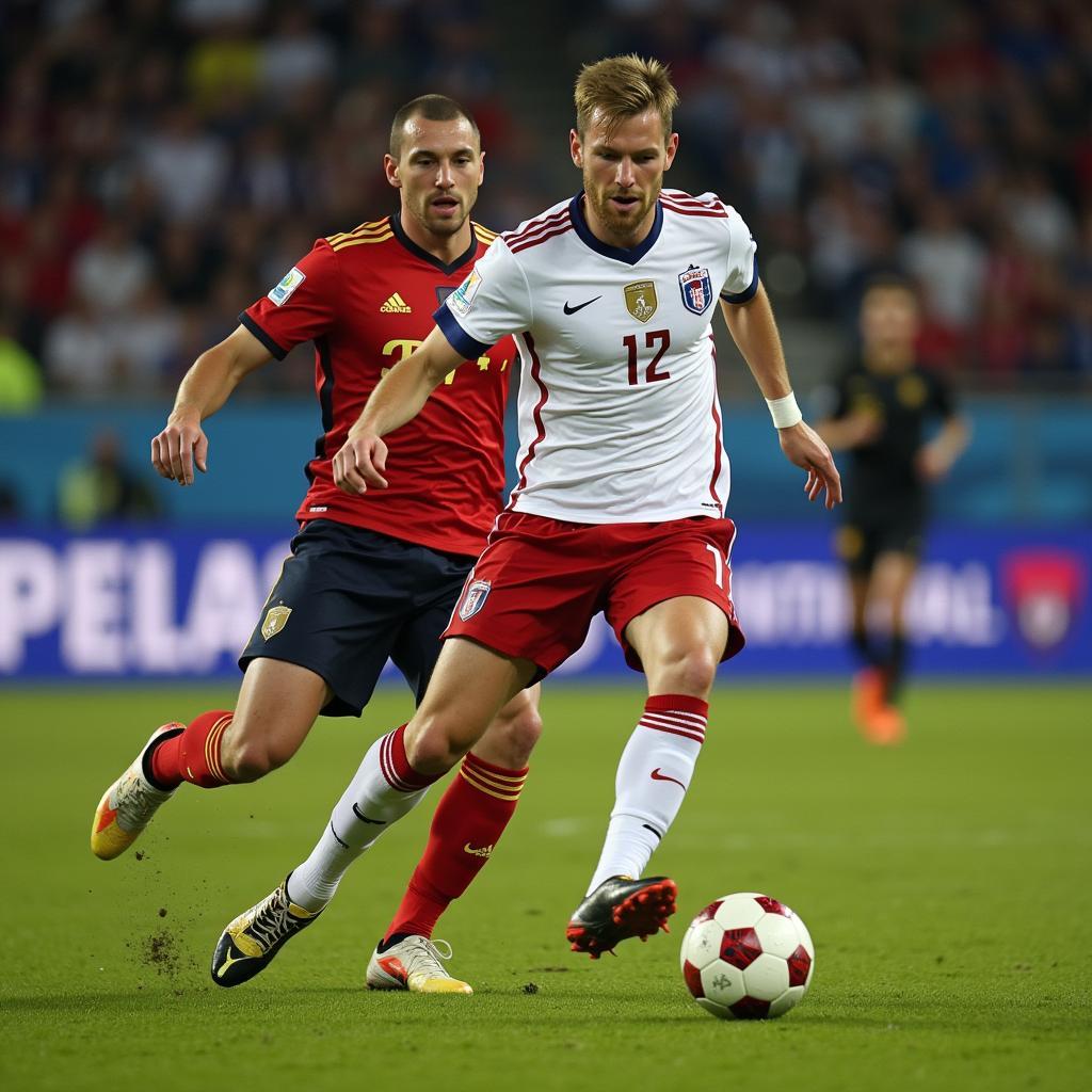 Erling Haaland scoring a penalty