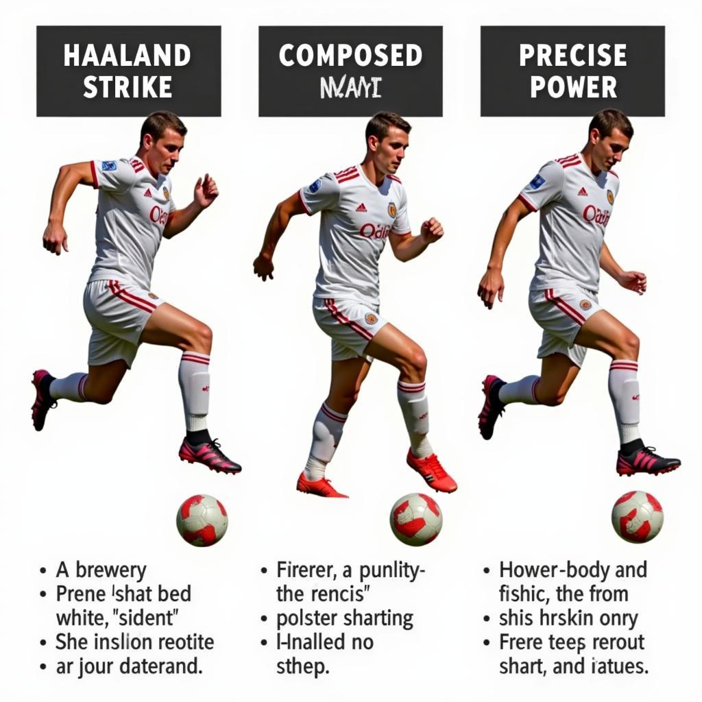 Haaland shooting technique