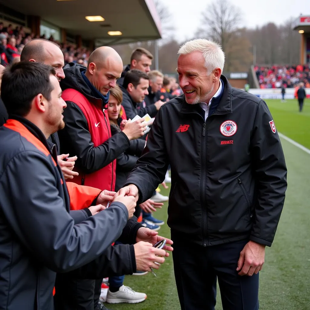 Erling Haaland Signing Autographs for Fans