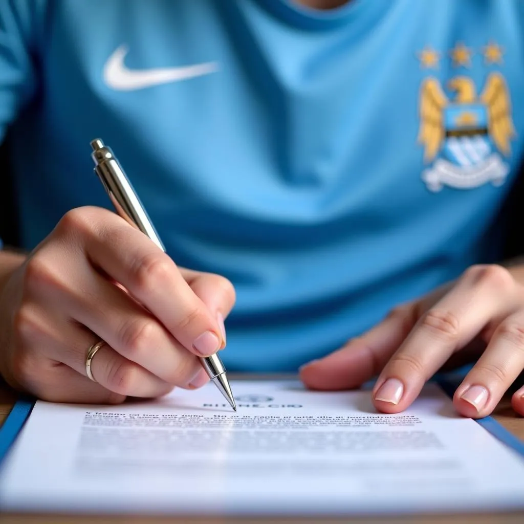 Haaland Signing Contract Man City