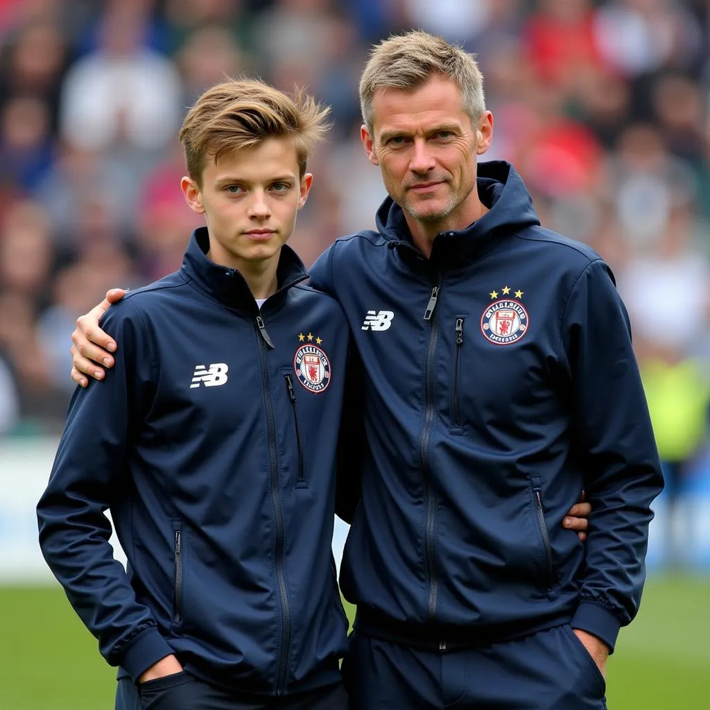 Haaland and Solskjaer during their time at Molde