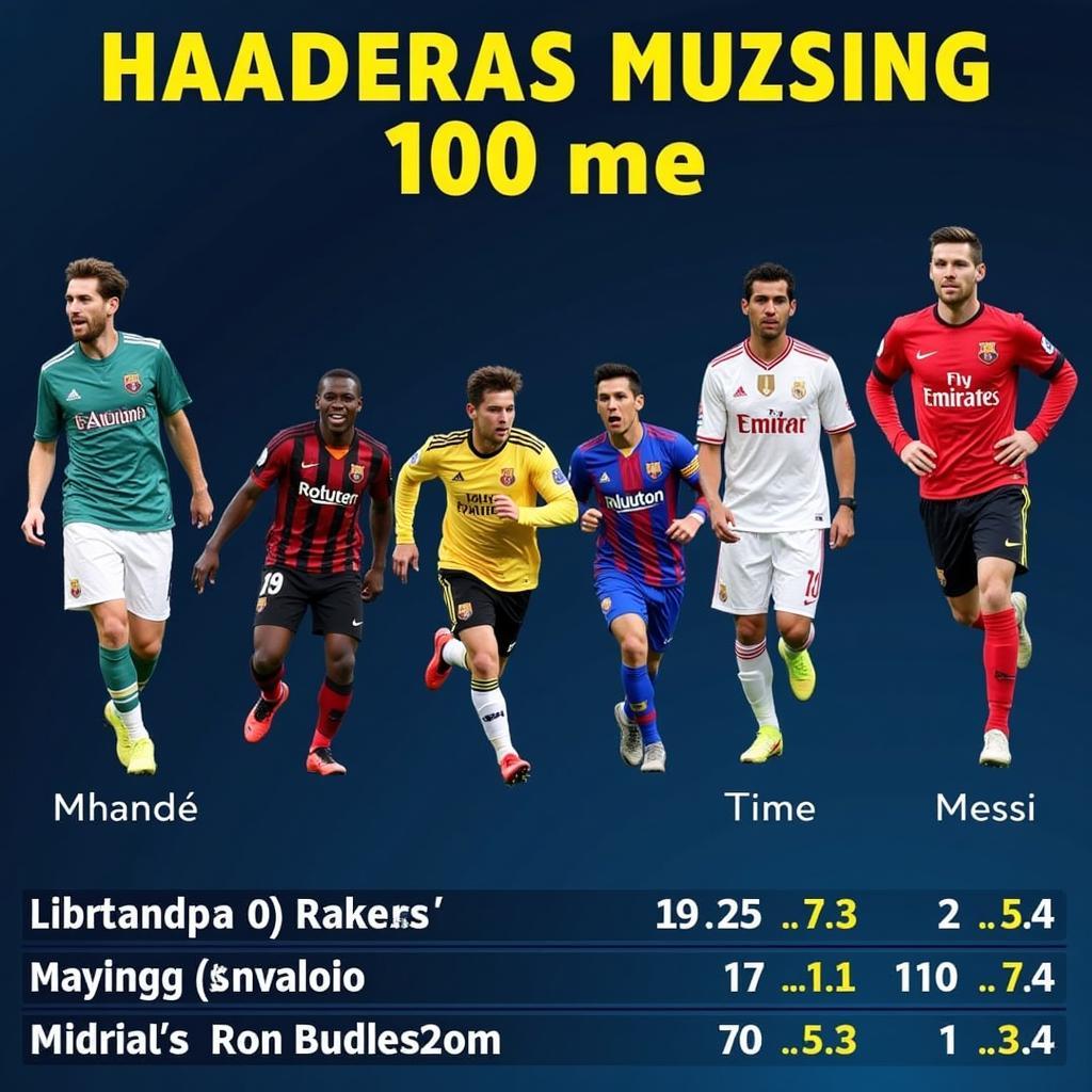 Haaland Speed Comparison with Other Footballers