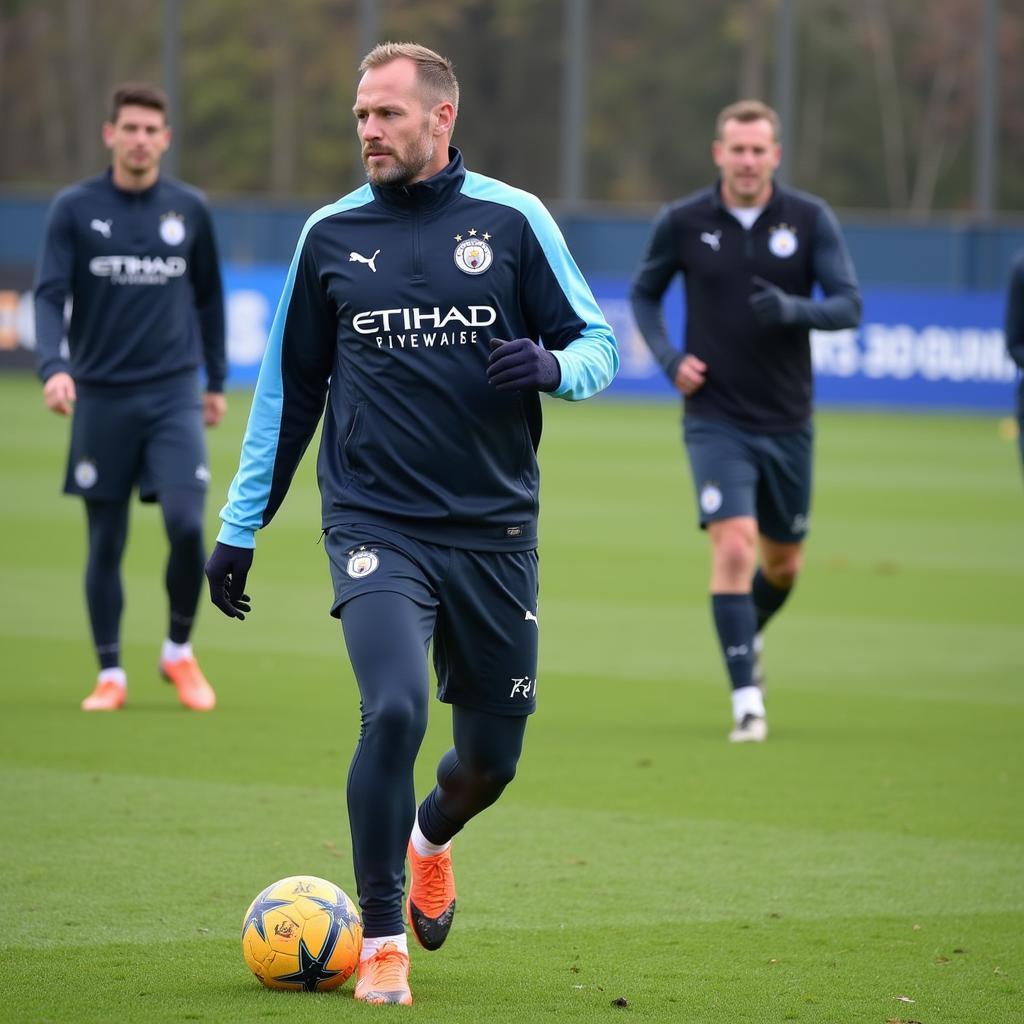 Erling Haaland training session