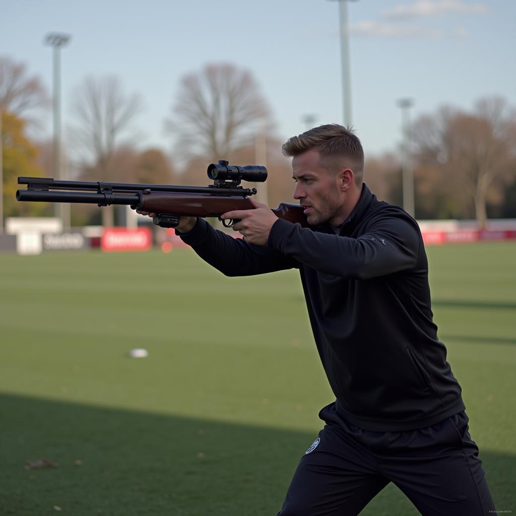 Haaland during a training session