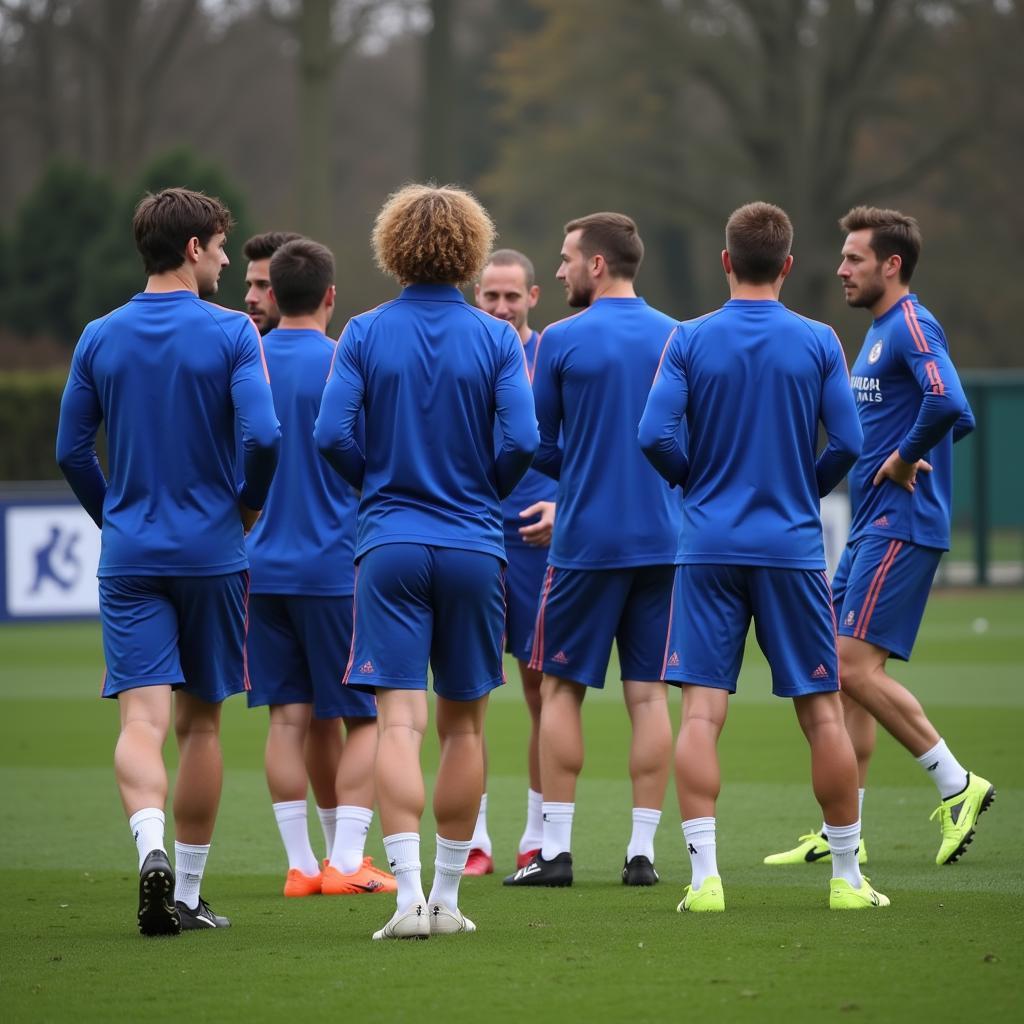 Erling Haaland Training With Chelsea Players