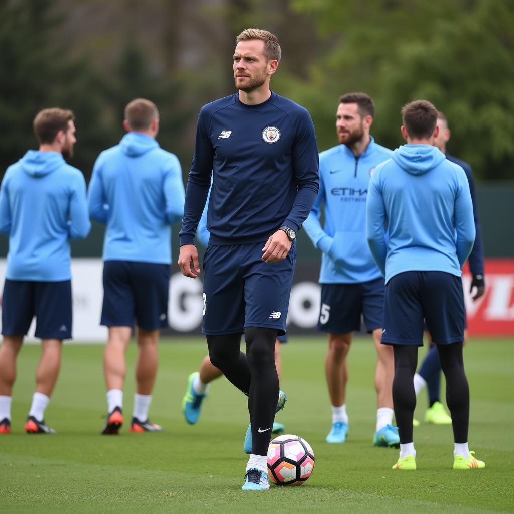 Haaland Training with Man City Squad