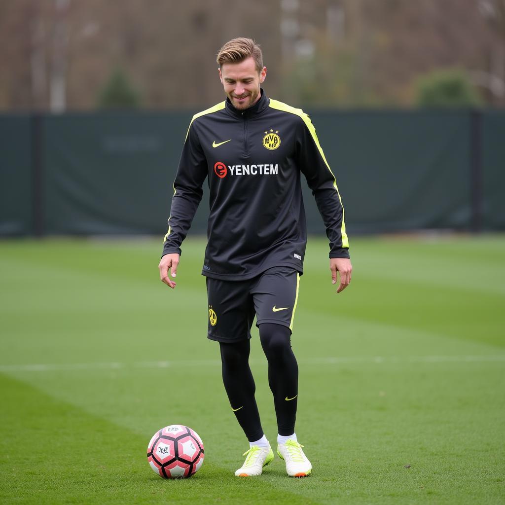 Haaland Training Dortmund Dribbling Drill