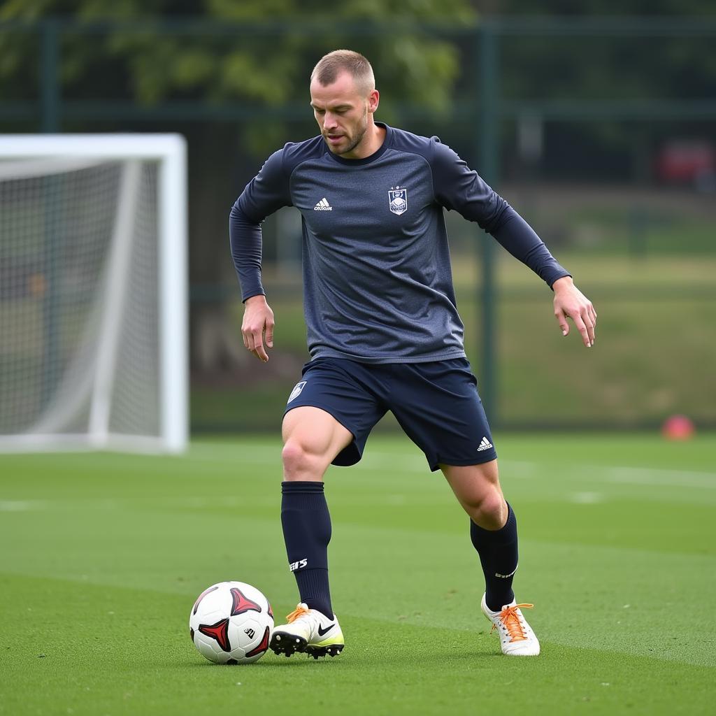 Haaland Training During the World Cup Break