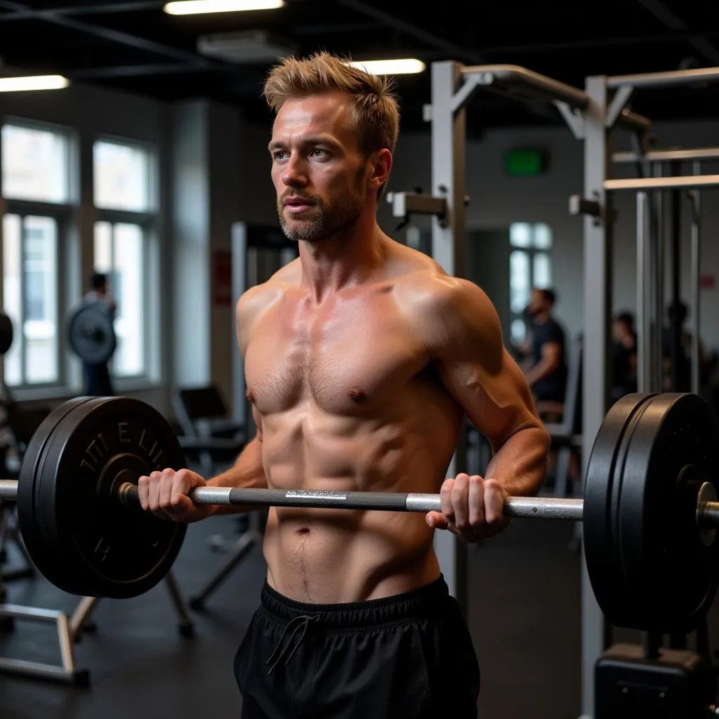 Erling Haaland Training Intensely at the Gym