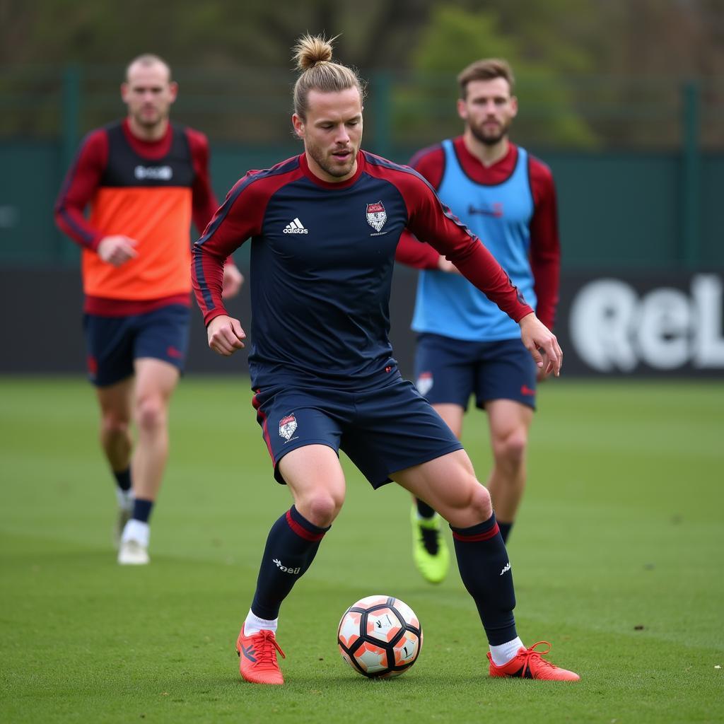 Haaland Training with Man City Squad