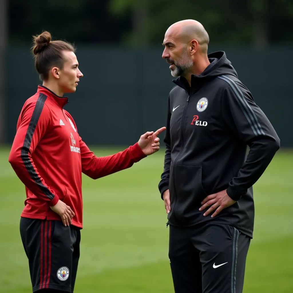 Haaland Training with Pep Guardiola