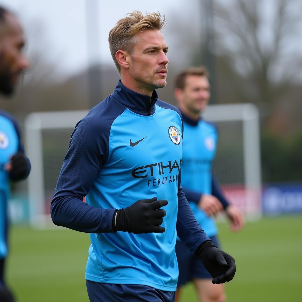 Haaland Training with Manchester City