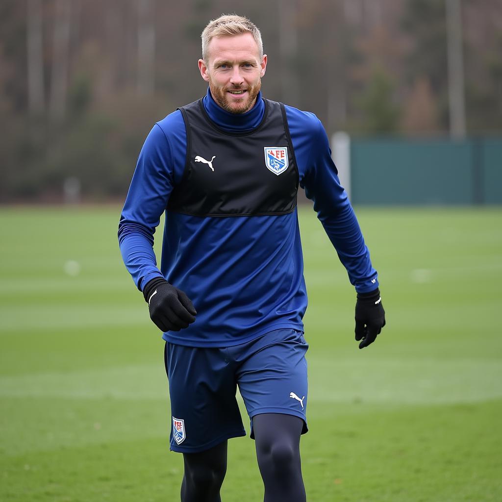 Haaland training with Molde