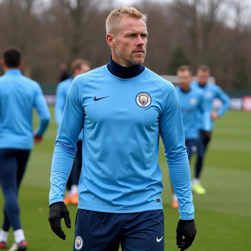 Haaland training with Manchester City