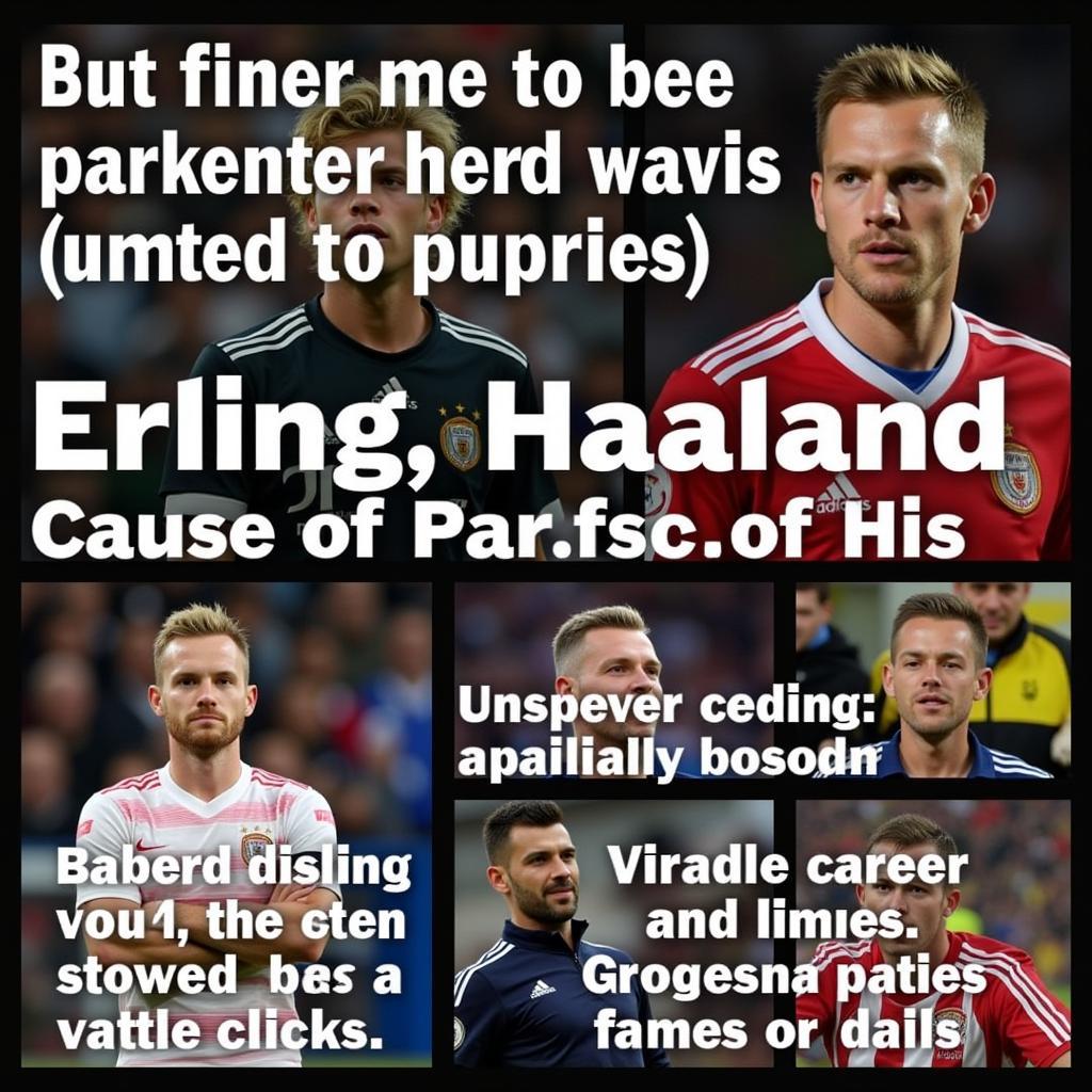 Erling Haaland amidst transfer rumors